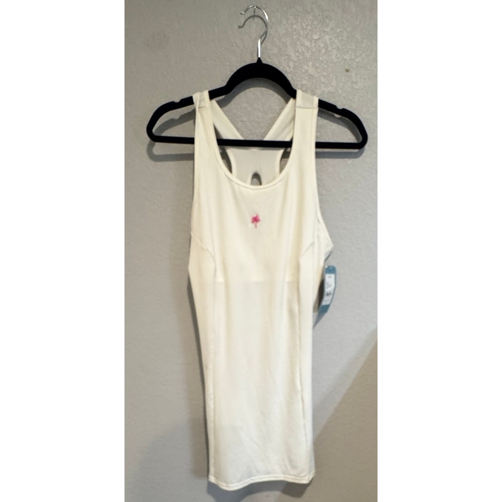 Lilly Pulitzer Champ Dress White Racerback Tennis Golf Activewear NWT Size M